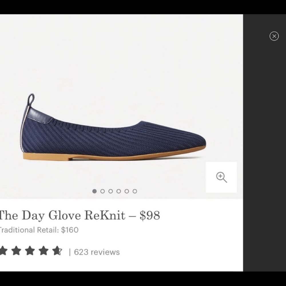 Everlane Day Glove ReKnit Navy Ballet Flat Size 10